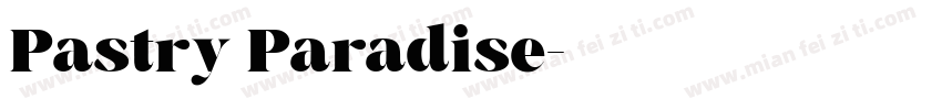 Pastry Paradise字体转换